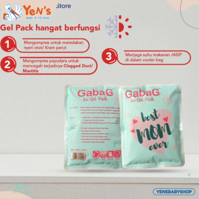 GabaG Ice Gel Hot Gel 500 Gram Best Mom Pendingin Penghangat Asi Cooler Bag Tas Asi thumbnail 3