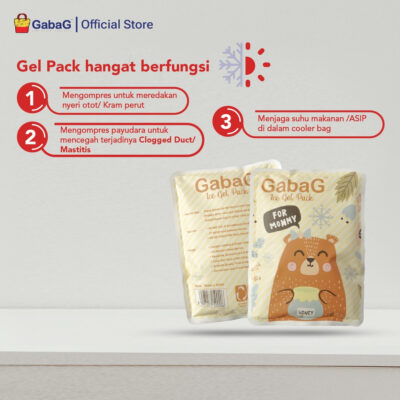 GabaG Ice Gel Hot Gel 500 Gram Honey Bear Pendingin Penghangat Asi Cooler Bag Tas Asi thumbnail 4