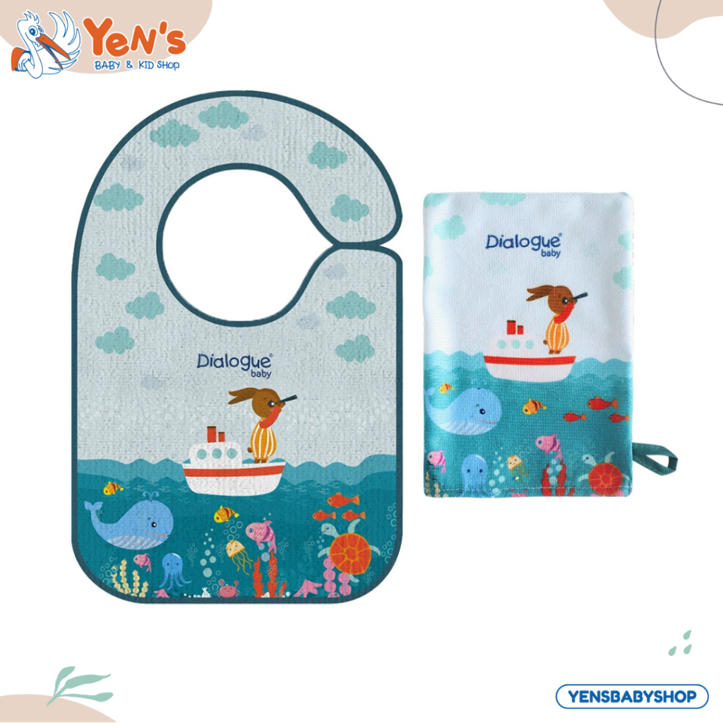 Dialogue Baby Aday + Waslap Microfiber Print DGA3316