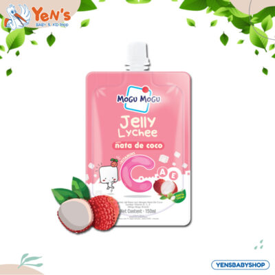 Mogu Mogu Jelly Lychee / Strawberry With Nata De Coco 150ml