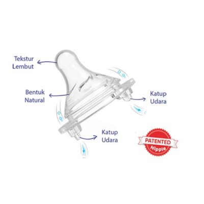 BABY SAFE Wide Neck Nipple Bottle Karet Dot Bayi Isi 2 thumbnail 2