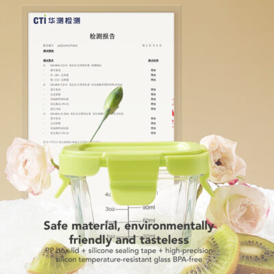 Sakumini X Beiens Food Container Glass Storage Jar Bowl Wadah Gelas Kaca Mpasi Bayi thumbnail 6