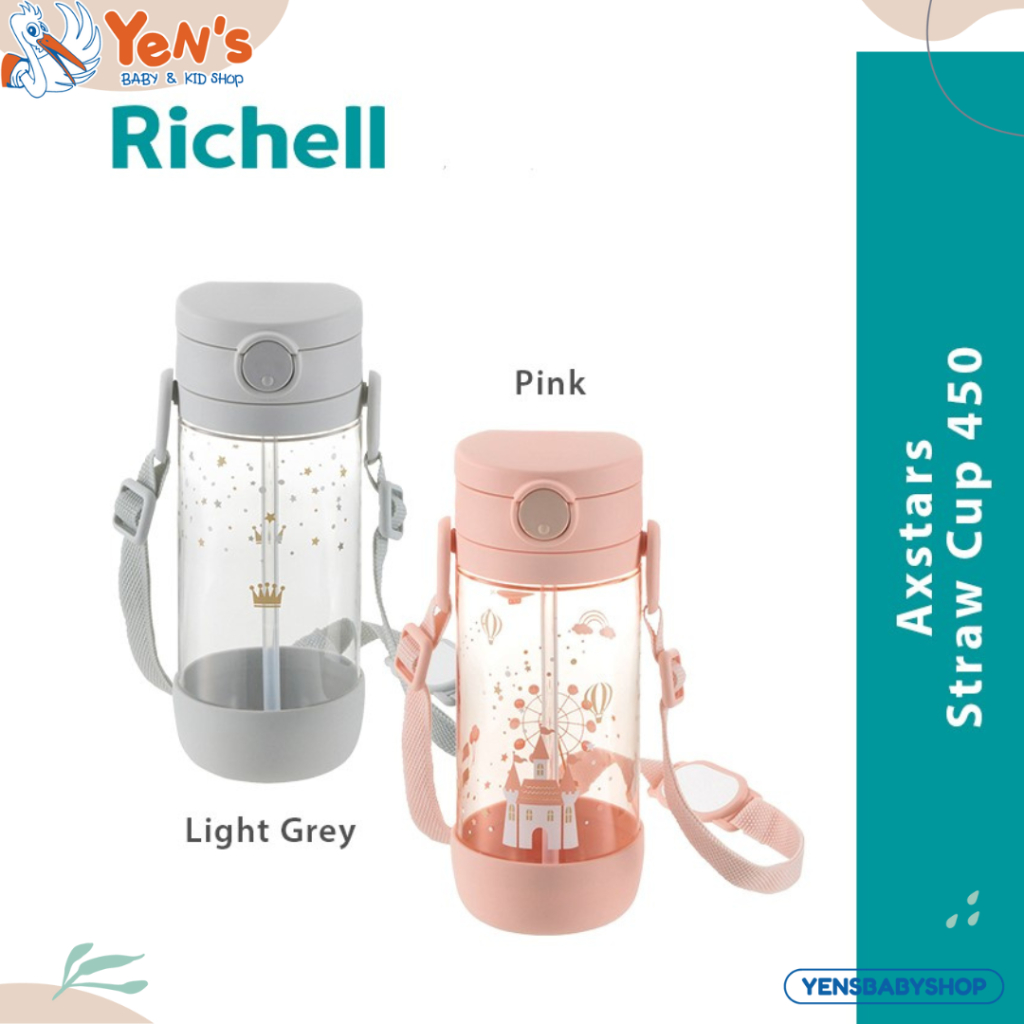 RICHELL - Axstars Straw Cup 450 ml / Botol minum Anak