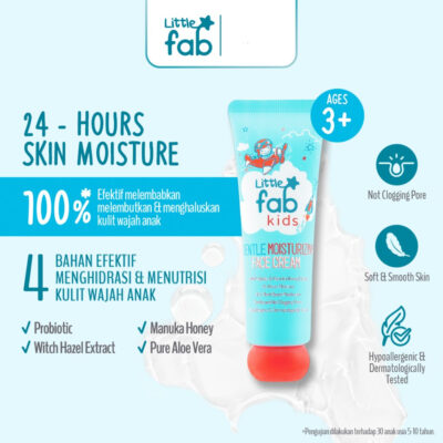 Little Fab Moisturizer Face Cream - Girl & Boy / Skincare Anak / Moisturizer Anak / Pelembab Wajah thumbnail 2