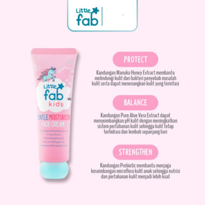 Little Fab Moisturizer Face Cream - Girl & Boy / Skincare Anak / Moisturizer Anak / Pelembab Wajah thumbnail 6