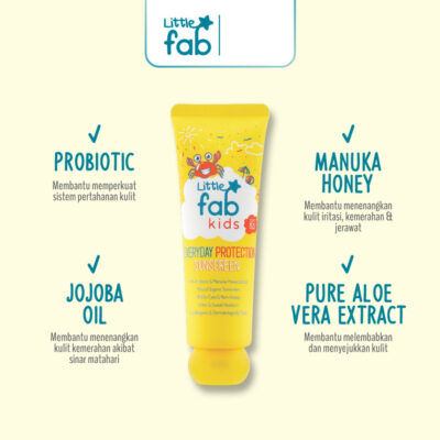 Little Fab Kids Everyday Protection Sunscreen Anak/ Skincare Anak thumbnail 3