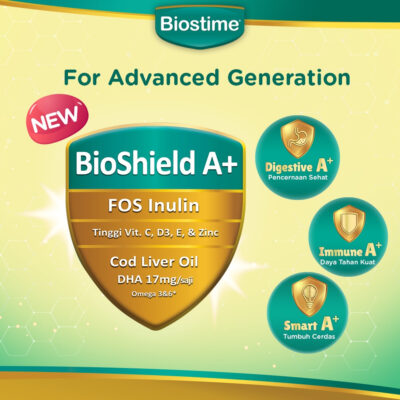 Biostime 1+ & 3+ Vanilla / Madu Susu Pertumbuhan Anak 725gr thumbnail 2