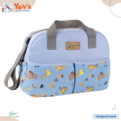 Tas Besar Baby Animal Safari Tas Perlengkapan Bayi Motif Hewan Lucu Kapasitas Besar Multifungsi BAT1301 thumbnail 2