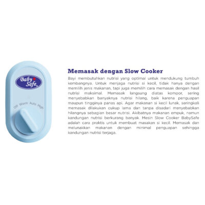 Baby Safe LB016 Slow Cooker Large Capacity 2 Liter thumbnail 2