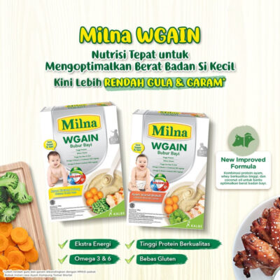 Milna Bubur Bayi Wgain 120gr / Bubur bayi pendamping ASI thumbnail 4