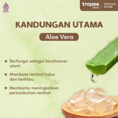 Tropee Bebe Hair Lotion Fresh 100ml / Lotion Rambut / Menyuburkan Rambut Bayi dan Anak thumbnail 7