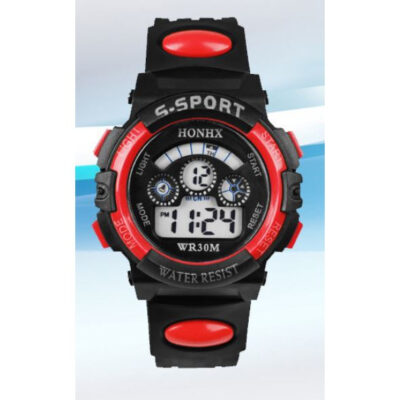 S-Sport Jam Tangan Anak Digital Anti Air Sporty Tali Karet Jam Tangan Anak Laki-Laki Perempuan thumbnail 4