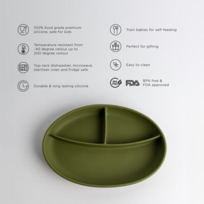 yoriandco Suction Silicone Plate / Piring Bayi thumbnail 3