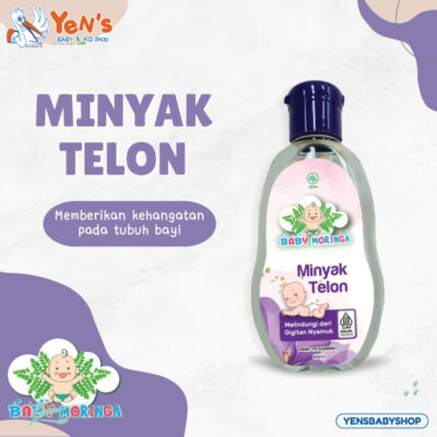 Baby Moringa Minyak Telon Bayi Penghangat Badan Perut Kembung Anti Masuk Angin Newborn 60ml