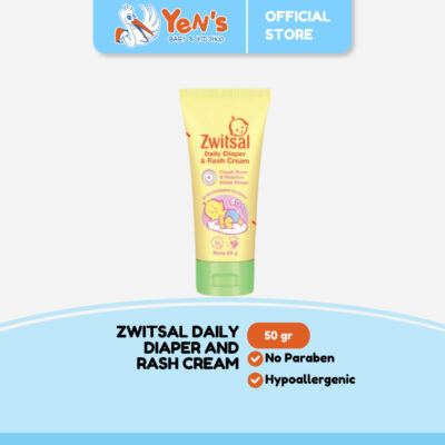 ZWITSAL Daily Diaper and Rash Cream 50 gr - Krim Ruam Popok Bayi 3X Multivitamin Complex
