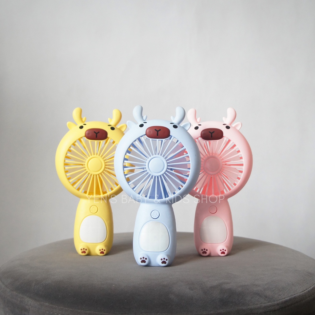 Mini Fan Kipas Angin Portable Anak Lucu Kipas Meja Kecil Rechargeable USB CS1320