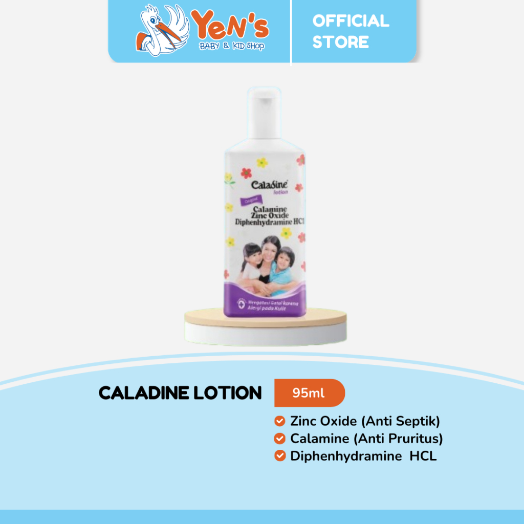 Caladine Lotion Bayi 95 ml Pelembab Kulit Sensitif Anti Gatal Biang Keringat Ruam Popok Anak