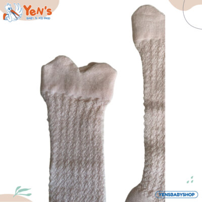 Baby Grow Kaos Kaki Bayi Panjang Selutut Motif Tulip Lembut Anti Slip untuk Newborn Anak Perempuan thumbnail 2