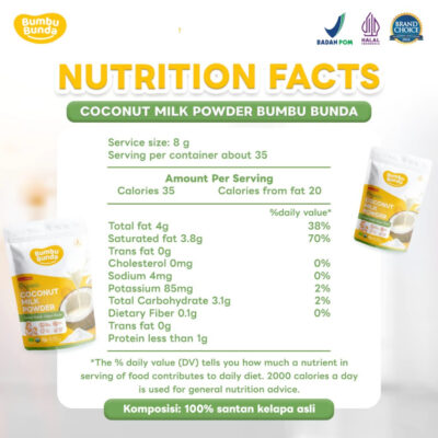 Bumbu Bunda Elia Coconut Milk Powder - Santan MPASI /BB Booster MPASI Santan Organik thumbnail 5