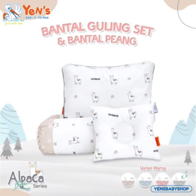 Omiland Bantal Guling Set + Bantal Peang Alpaca/Sea Horse Series thumbnail 2