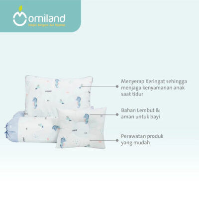 Omiland Bantal Guling Set + Bantal Peang Alpaca/Sea Horse Series thumbnail 4