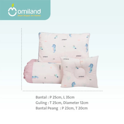 Omiland Bantal Guling Set + Bantal Peang Alpaca/Sea Horse Series thumbnail 5