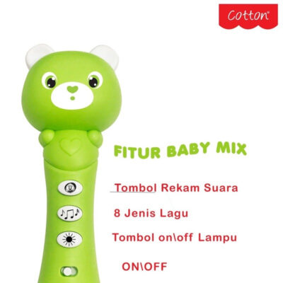 Newbie Tech - Mainan Cotton Microphone Baby/Mainan Mikrofon Bayi thumbnail 3
