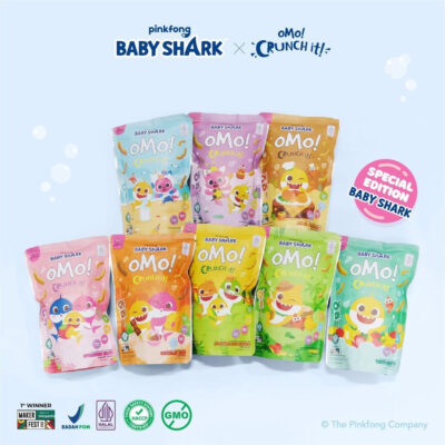 OMO! Crunch X Baby Shark Series / Snack Bayi Usia 9 Bulan+ 25 gr
