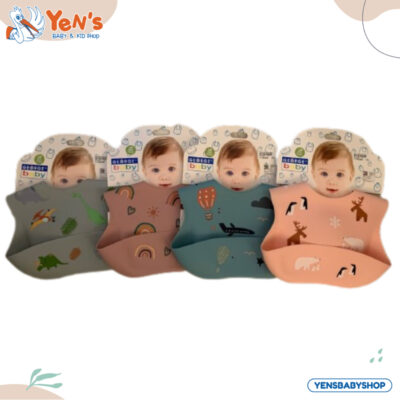George Baby Bib Silicone Waterproof / Celemek Bayi