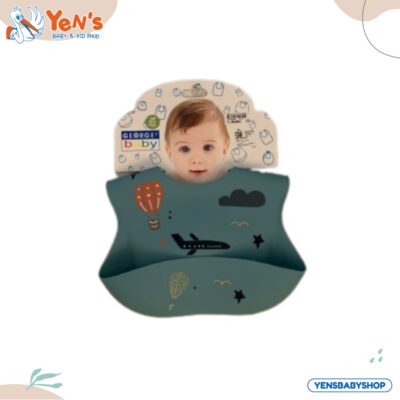 George Baby Bib Silicone Waterproof / Celemek Bayi thumbnail 4