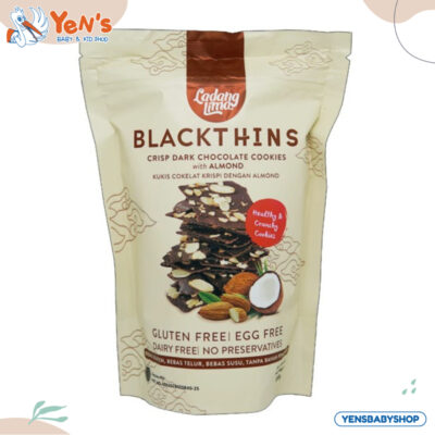 Ladang Lima Blackthins Cookies 100gr Biskuit Tipis Sehat Anak Camilan Organik Rendah Gula