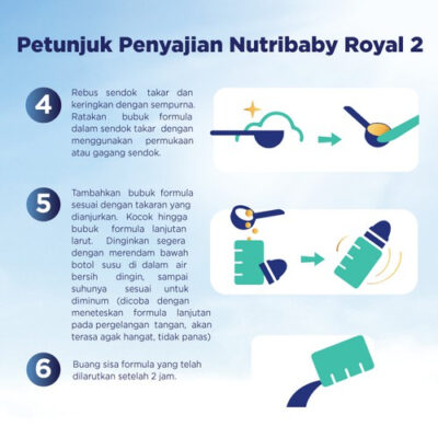 Nutribaby Royal 2 Susu Formula Bayi Bubuk 400 gr thumbnail 5