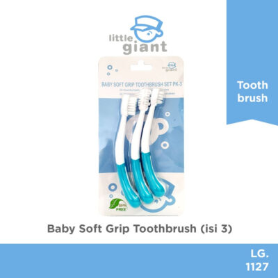 Baby Soft Grip Toothbrush Sikat Gigi Bayi Anak Bulu Halus Lembut Pegangan Empuk Isi 3 Pcs