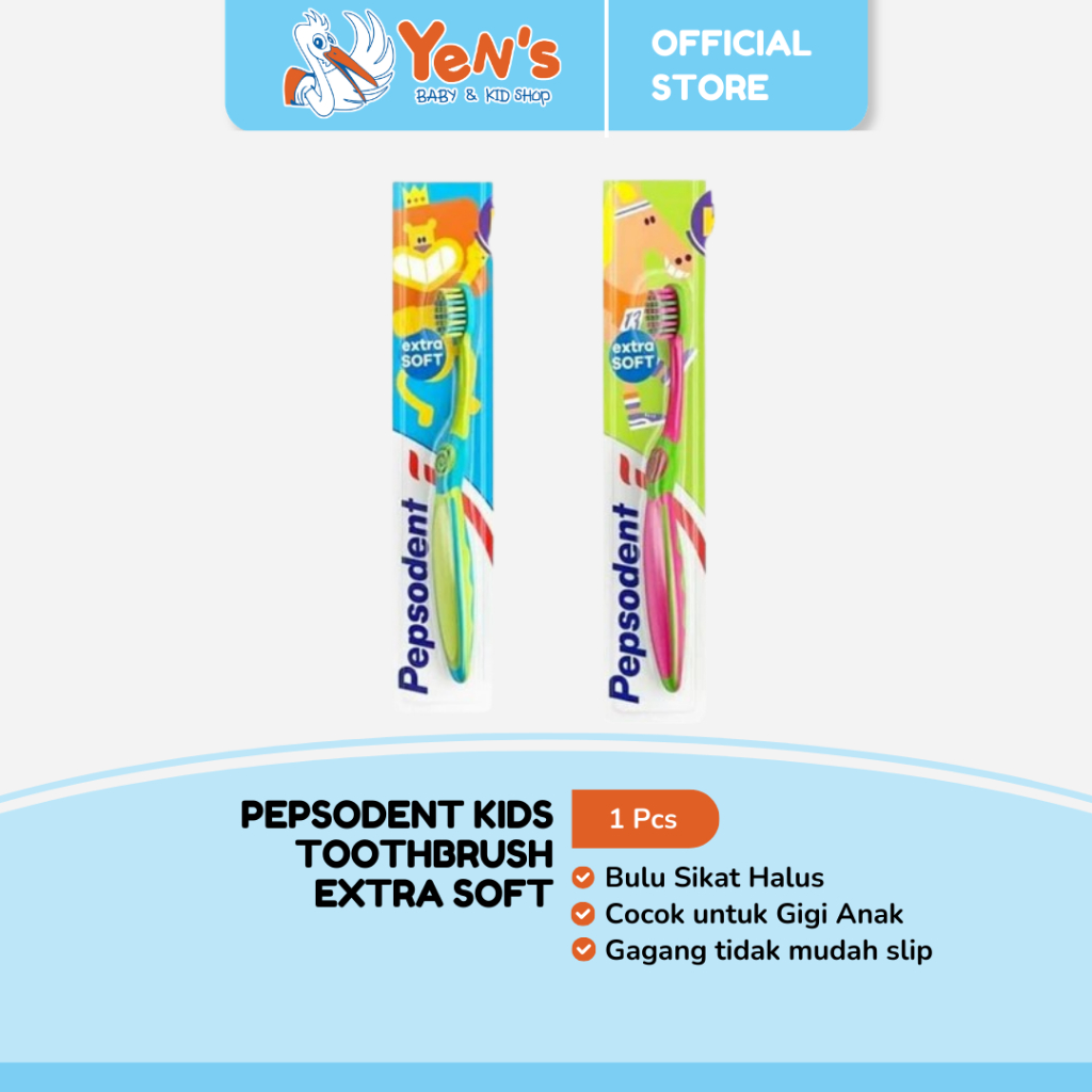 Pepsodent Kids Toothbrush Extra Soft - Sikat Gigi Anak Bulu Halus ( 1 PCS )