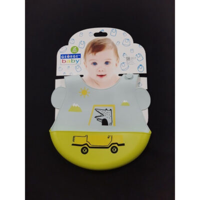 Bib Silicone Transportation George / Celemek Bayi Silicone George (BIBT) thumbnail 2