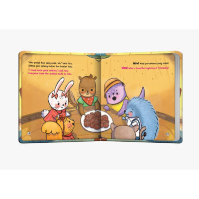 MIZAN - Dongeng Halo Balita : Hari Pertama Bertemu Teman Baru - Bilingual (Boardbook) thumbnail 2