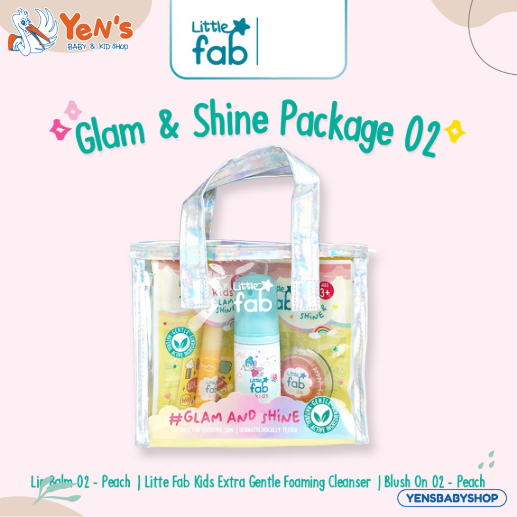Little Fab Kids Glam & Shine Package 02 Peach / Skincare Anak