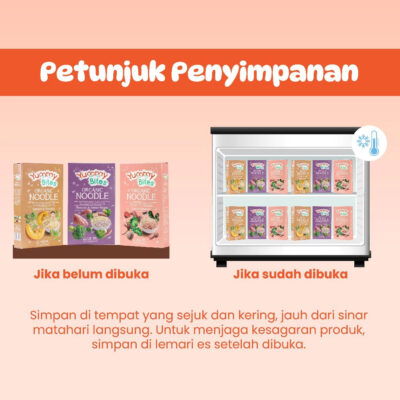 Yummy Bites Organic Noodle 80gr Halal / Sumber Omega 3 & Omega 6 thumbnail 4