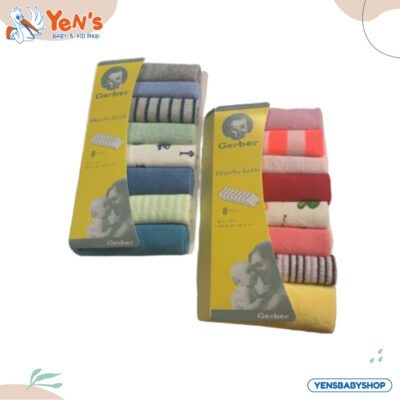 Gerber Wash Cloth / Sapu Tangan Bayi Isi 8 Pcs