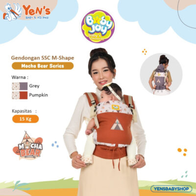 Baby Joy Gendongan SSC M Shape Mocha Bear Series / Gendongan Bayi BJG3062