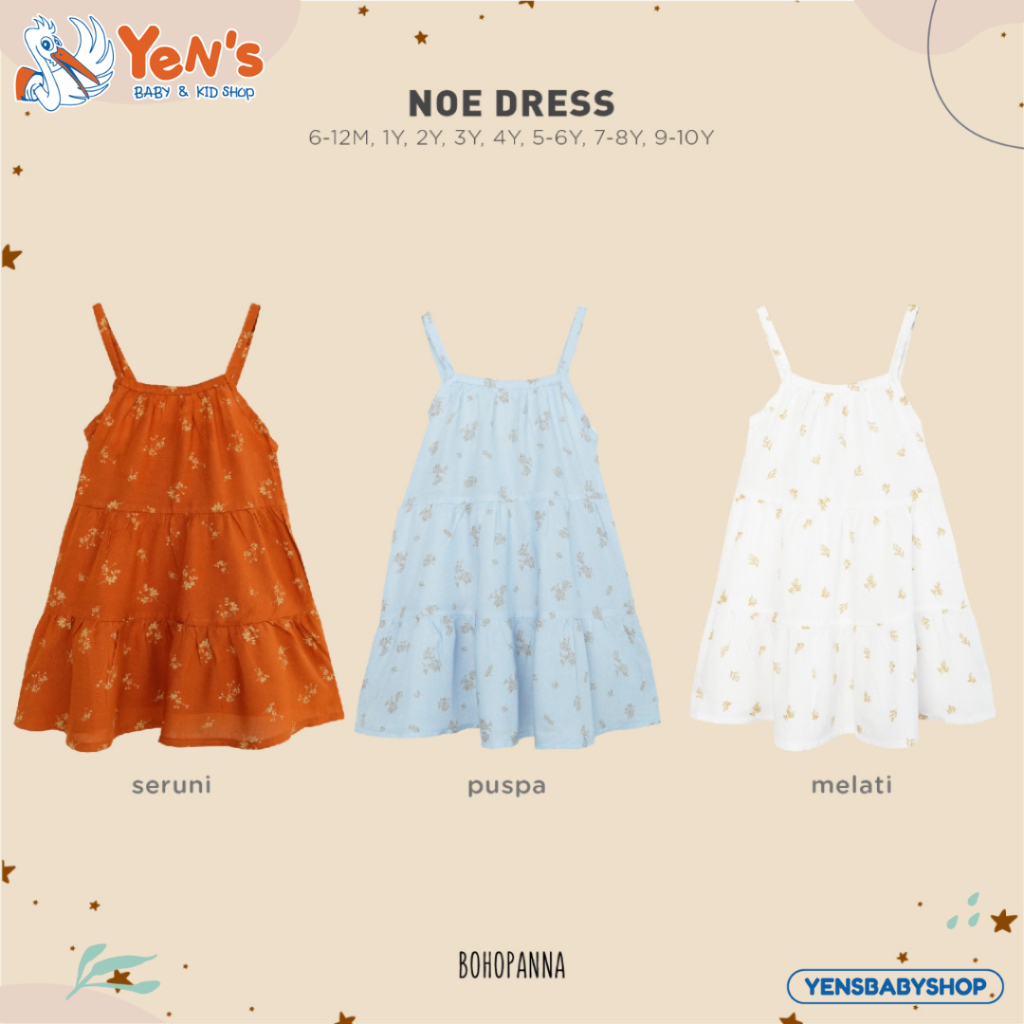BOHOPANNA - NOE DRESS - Dress Anak Perempuan