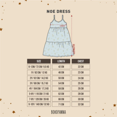 BOHOPANNA - NOE DRESS - Dress Anak Perempuan thumbnail 2