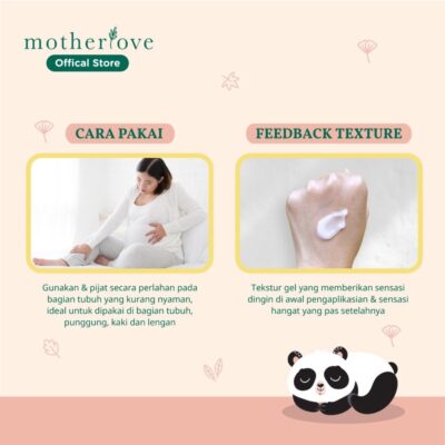 Motherlove Nurturing Comfort Gel 50g -Gel Organik Pereda Pegal pada Ibu Hamil- Teruji hypoallergenic thumbnail 3