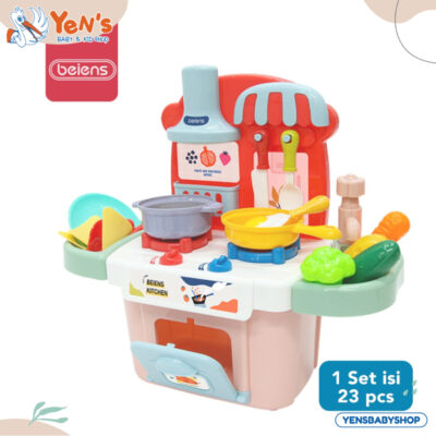 Sakumini X Beiens Cooking Mini Kitchen Set Toys | Mainan Edukasi Masak-masakan Anak