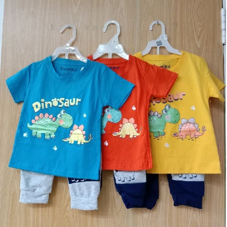 Stelan Anak Dinosaur S/L - Stelan Aak Laki-laki