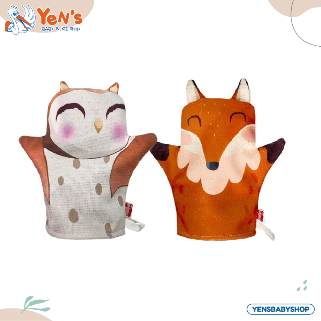 Dialogue Baby Waslap Tangan Print Karakter Animal 2A - DGW1224