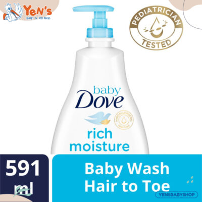 Baby Dove Hair to Toe Wash Rich Moisture / Sabun mandi bayi 591ml