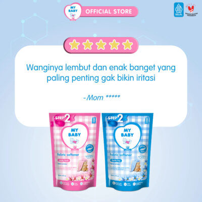 MY BABY Fabric Softener Gentle Hug Refill 675 mL Anti Bakteri thumbnail 3