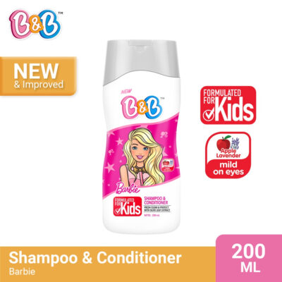 B&B Shampoo & Conditioner Barbie 200ml / Shampoo Anak thumbnail 2