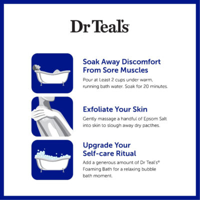 Dr Teal's Pure Epsom Salt Soaks/Garam Berendam - Eucalyptus & Spearmint Essential Oil 1360g thumbnail 2